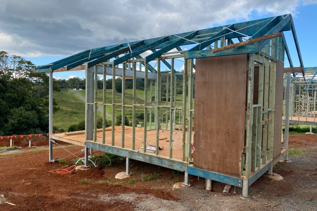 Cabin frame build in Toowoomba, carpentry by KGW