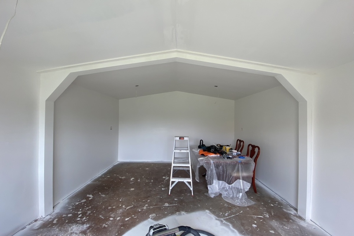 Garage conversion in Toowoomba, framing and plaster finish by KGW