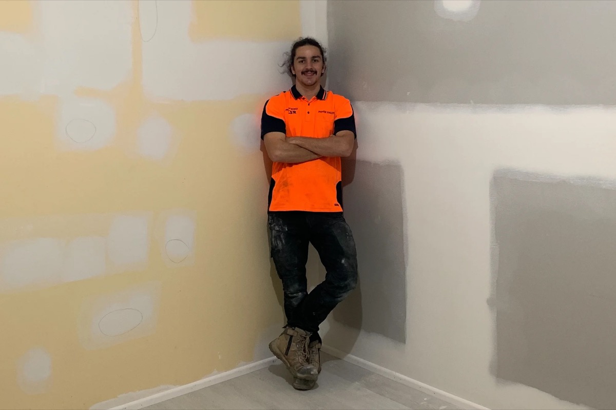 Kevin on a job site in Toowoomba, small jobs done properly by KGW