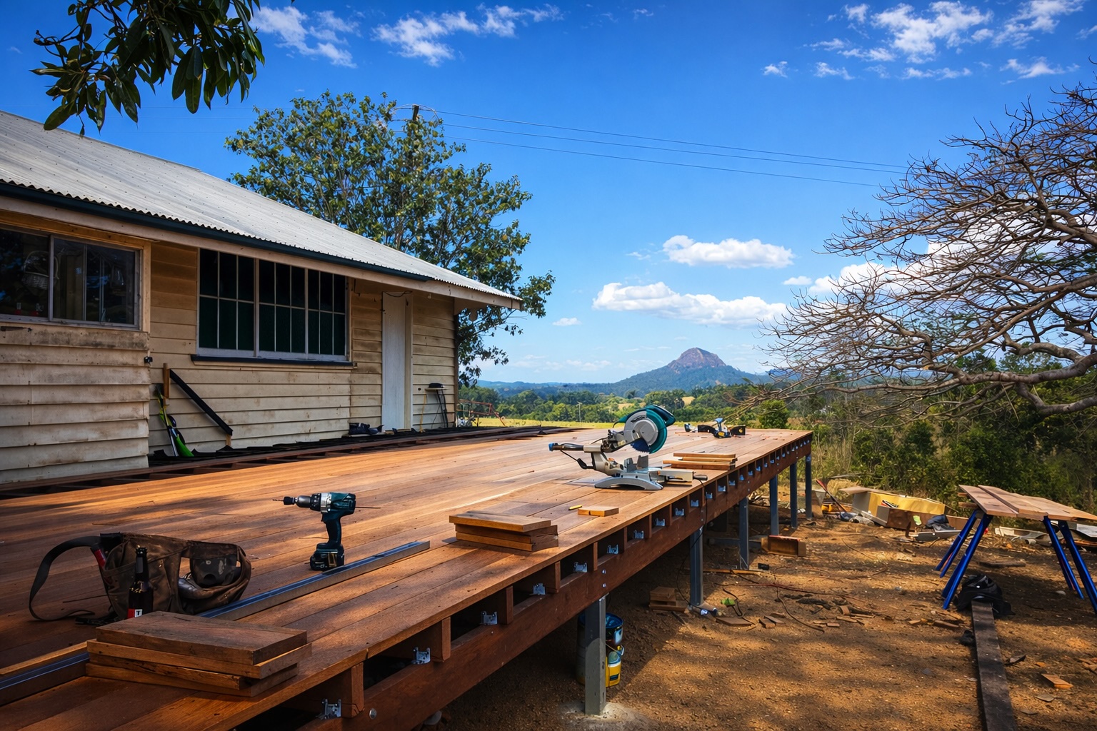 Structural landscaping Toowoomba - decks, gazebos, patios, privacy screens